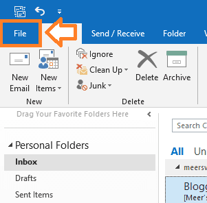 van nu af aan het is nutteloos domein How To Setup Hotmail In Outlook 2016 & Outlook 2019 - Meer's World