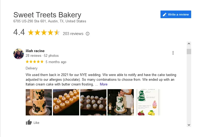 Ask satisfied customers to leave reviews on your Google Business Profile.