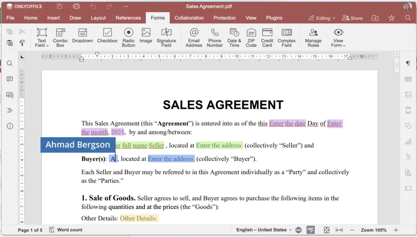 OnlyOffice is a free office suite that offers document, spreadsheet, and presentation tools. 