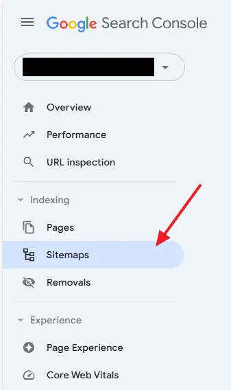 Go to your Google Search Console account. Click Sitemaps from sidebar.