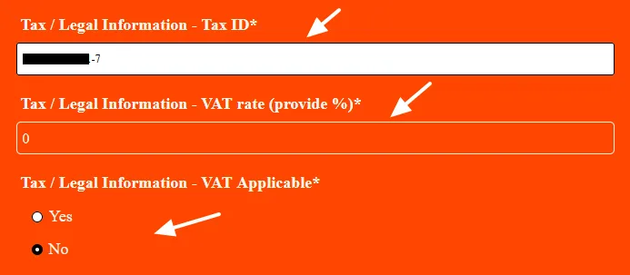 Provide Tax Information